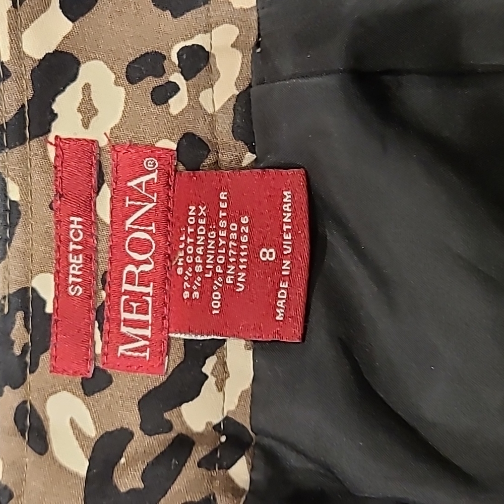 Merona Women's Leopard Animal Print Skirt - Picture 9 of 10